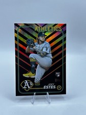 2024 TOPPS UPDATE SERIES ORANGE BLACK ROOKIE CARD JOEY ESTES #US130. rookie card picture