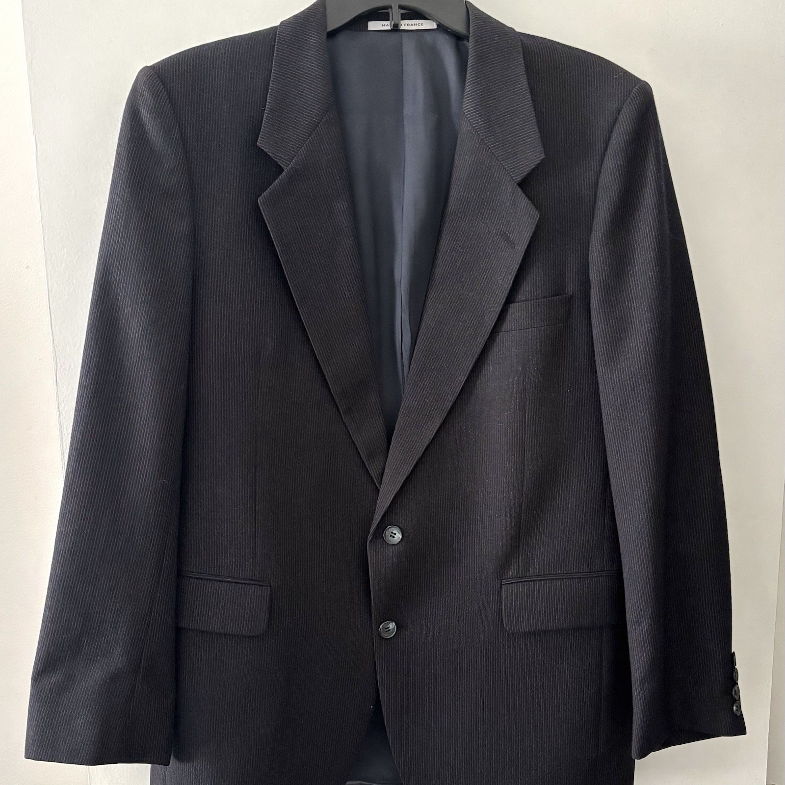 Saint Laurent, VTG 1980s Yves Saint Laurent Wool Blazer Pinstripe French Made 42R YSL Jacket
