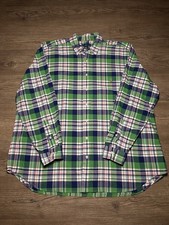 Polo Ralph Lauren Shirt Men  s Size 2XB Pony Plaid Button Down Oxford Long Sleeve
