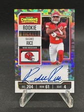 2023 Contenders Rookie Ticket Cracked Ice Rashee Rice ON CARD AUTO 11/23