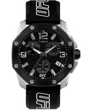 Timex UFC Icon Mens Watch 45mm Black Rubber TW2V58600