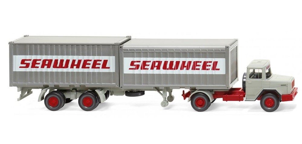 Wiking 052402 - 1/87 container truck (Magirus Deutz) ""Seawheel"" - new