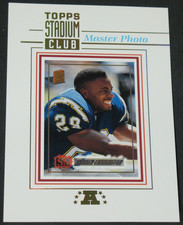 Darren Carrington 1994 Stadium Club Master Photo Oversized Jumbo SD Chargers