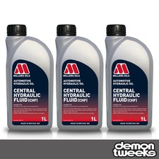3 x Millers Oils Central Hydraulic Fluid (CHF) - 1L (Anti Corrosion / Long Life)
