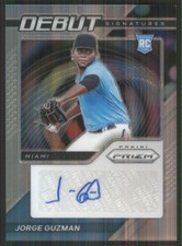 2021 Panini Prizm Debut Signatures #DS-JG Jorge Guzman Miami Marlins TW1345
