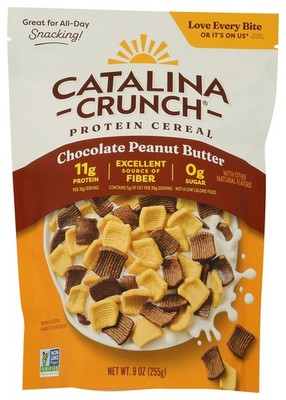 Chocolate Peanut Butter Protein Cereal By Catalina Crunch 9 Oz