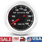 2" 52mm 7 Color LED 8V-18V Volt Gauge Digital Volt Meter Automotive Universal US
