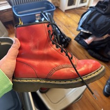 Dr.Martens 1460 W vintage boots shoes red leather punk