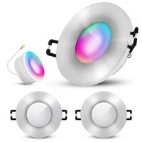 3X Einbaustrahler Beda Silber GebüRtstet IP65 Mit Led 4W Licht Deckenlampe Spot