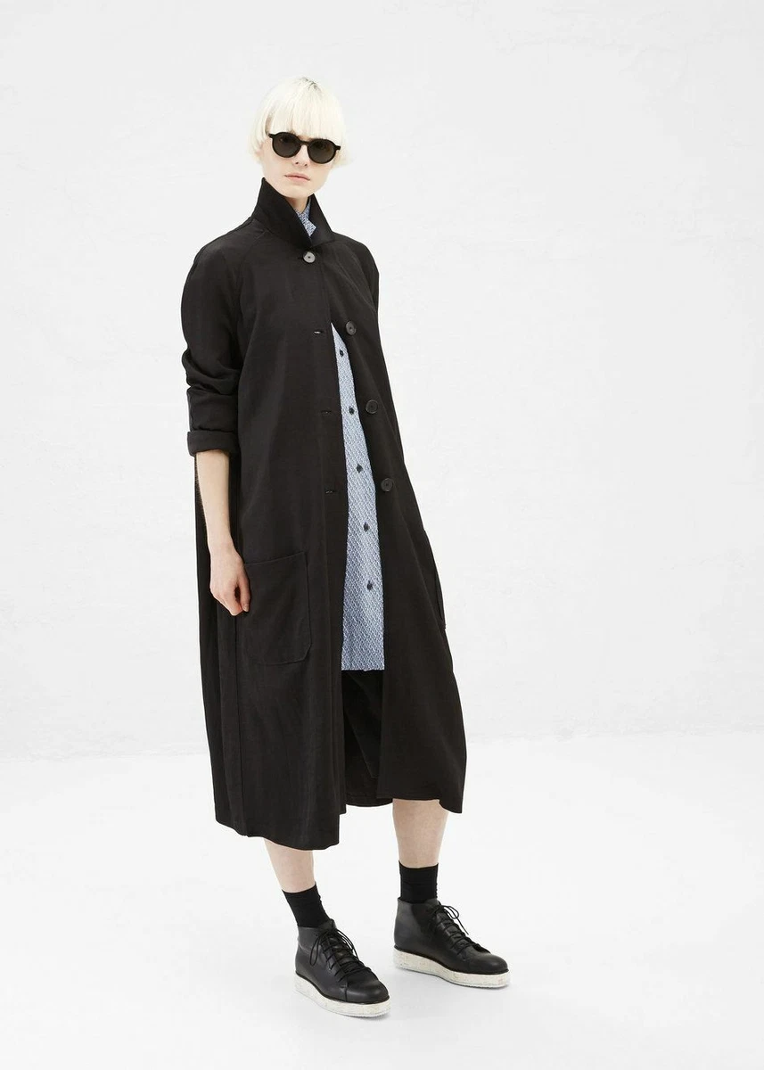 Acne Studios Manteau poussi reux noir Joyce Li Mix Taille 34