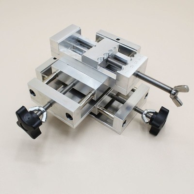 Precision Cross Mini Manual Sliding Table Linear Rail X/Y Axis Platform +C Clamp