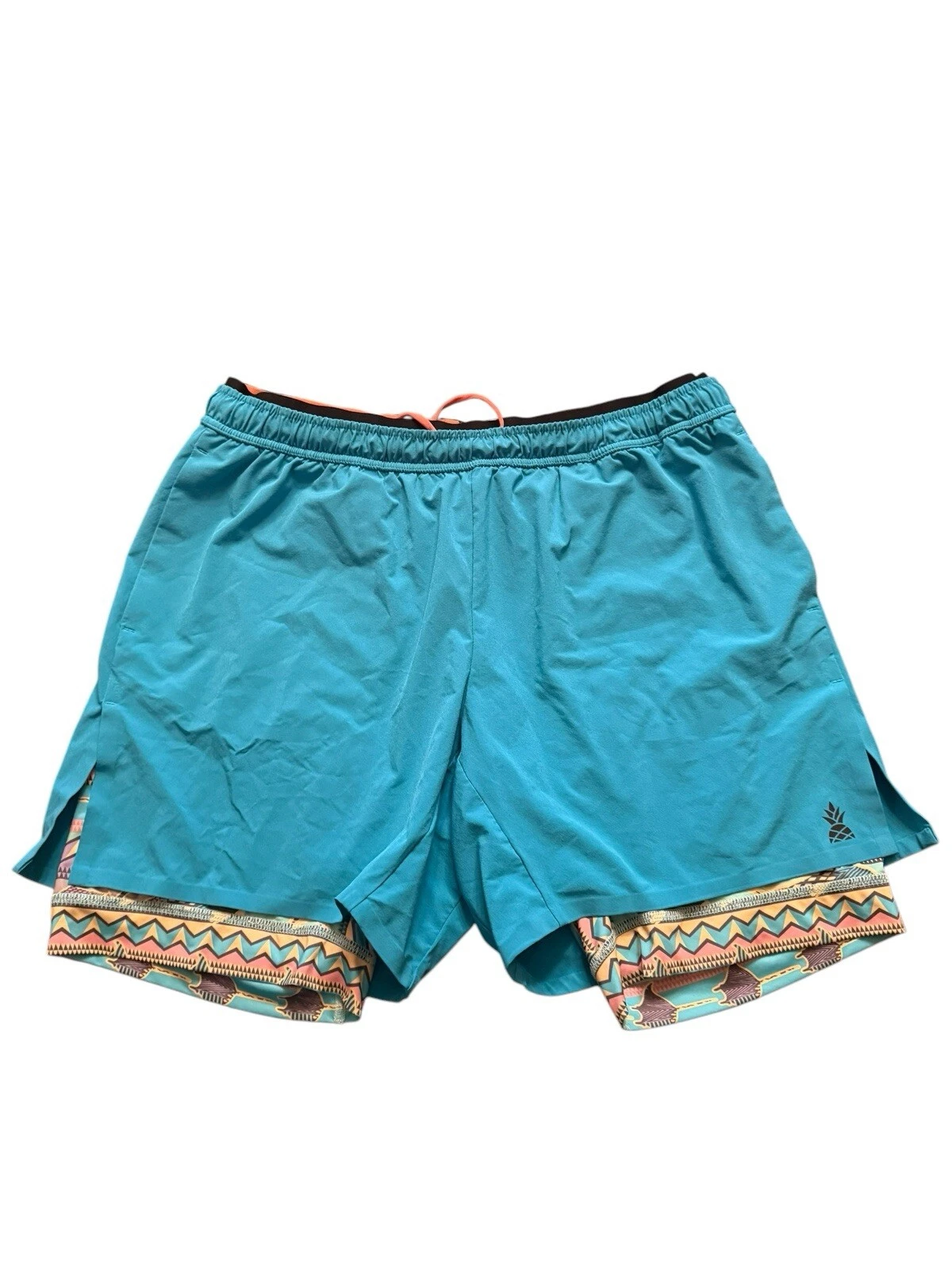NWOT Chubbies The Quests 5.5” Athlounger Compression Lined Shorts XL Turquoise