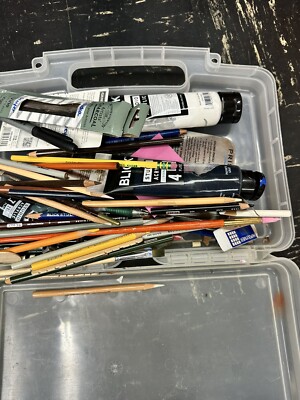 huge lot of ART KIT boxes paint brushes pencils boards MORE $600