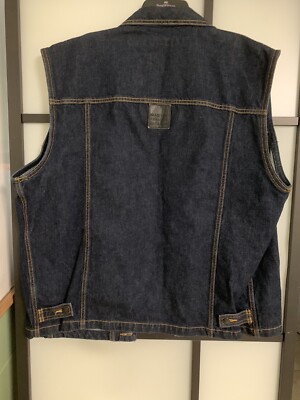MARITHÉ FRANÇOIS GIRBAUD denim vest 1980s Marithe Francois Girbaud x Complements Denim Hooded