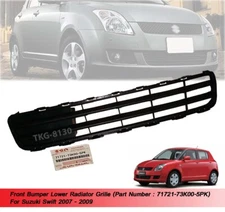 Front Bumper Lower Radiator Grille 71721-73K00-5PK For Swift 2007 2008 2009