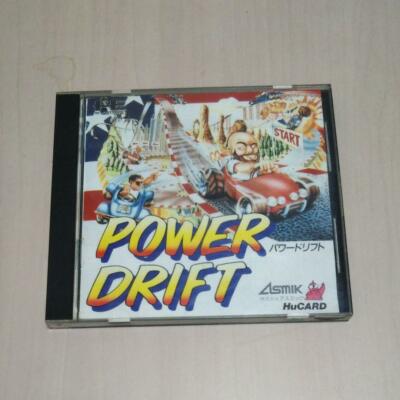 Power Drift PCEngine HuCard HESystem gebraucht Japan verpackt getestet funkti...