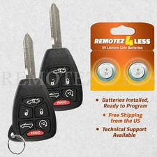 2 For 2011 2012 2013 2014 Chrysler 200 Keyless Entry Remote Car Key Fob