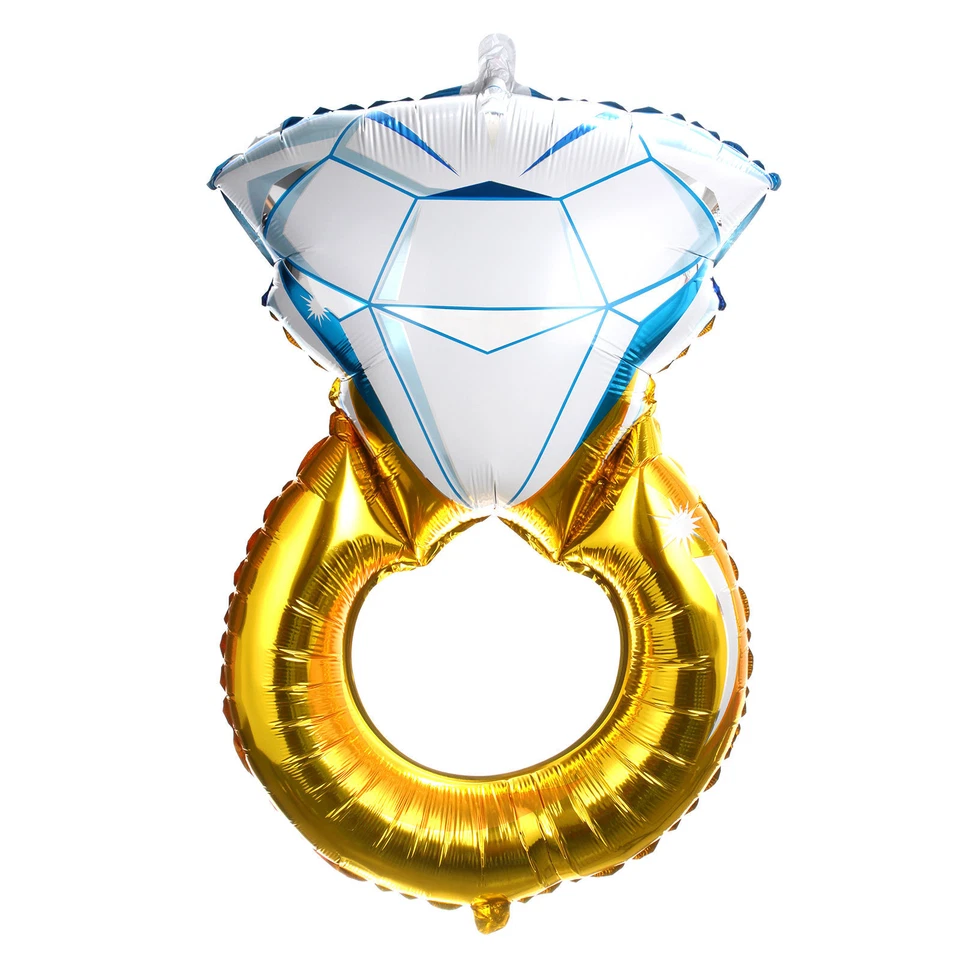 Aluminio I DO Compromiso Boda Ciervo Helio Lámina Diamante Anillo Lámina Globo Foto 3 de 3