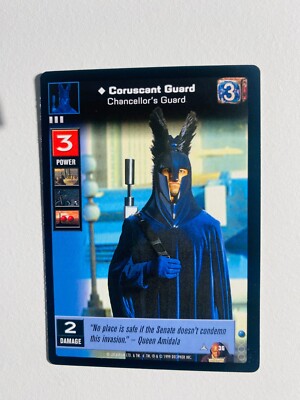 STAR WARS YOUNG JEDI CORUSCANT GUARD NM-MT CARD