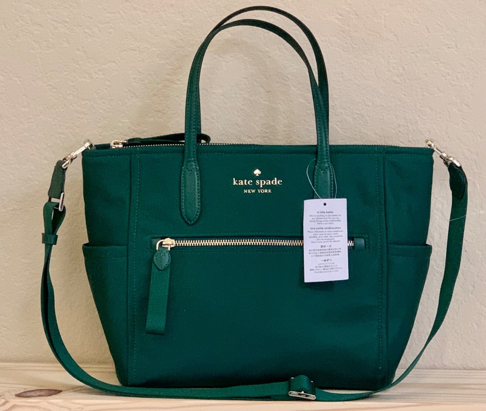 NWT Kate Spade Outlet Chelsea Ksnyl Medium Satchel KC526 Deep Jade