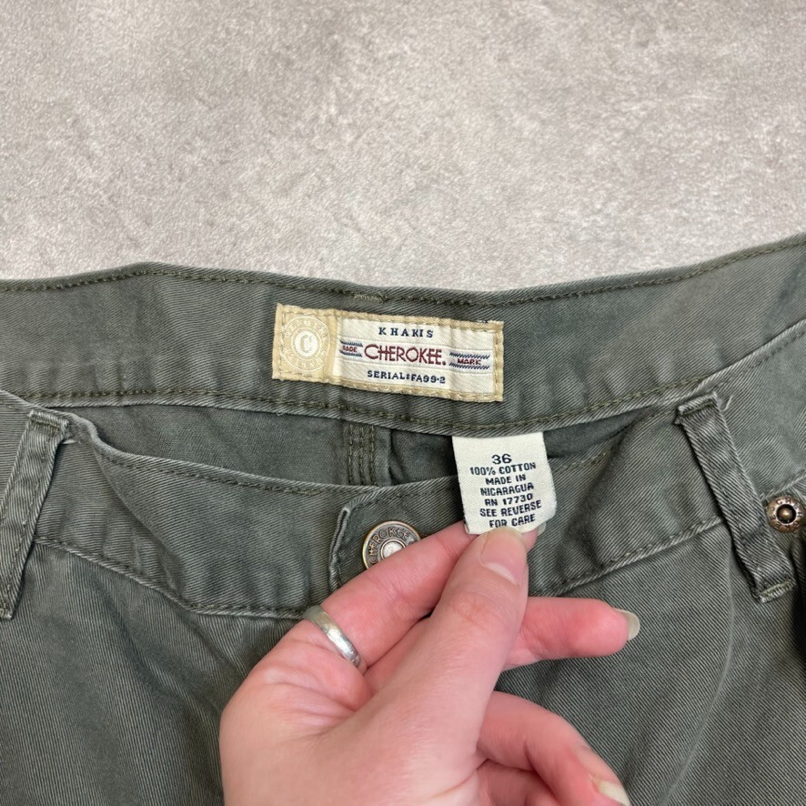 Vintage Carpenter Shorts Mens USA Baggy 90s Workwear Bottoms, Green 36" image 7