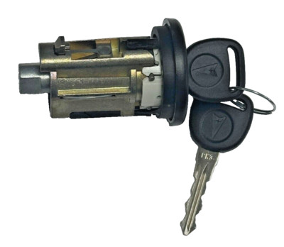 2004-2008 PONTIAC GRAND PRIX IGNITION LOCK CYLINDER W/2 LOGO KEYS OEM 19207987