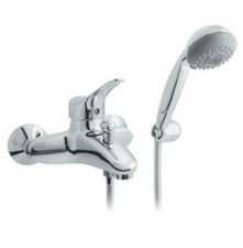 MISCELATORE VASCA ESTERNO COMPLETO DI KIT DOCCINO  CROMATO FEV ART. 401/0 