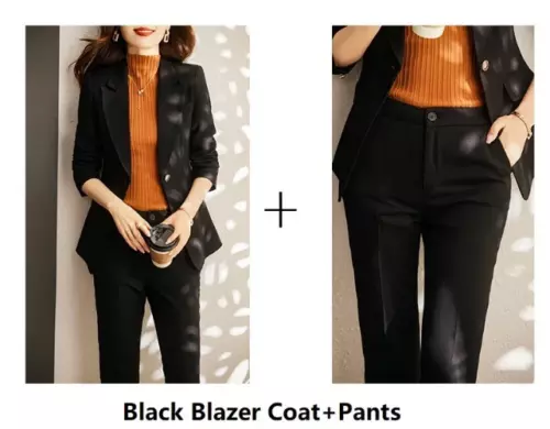 Women Formal Business Suits Professional High Quality Trousers Set Pantsuits - Picture 28 of 32
