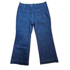 Women's High Waist Wide Leg Jeans with Front Pockets