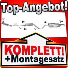Auspuff für SKODA OCTAVIA 2.0 Motorcode: APK/AQY 1999-2007 +Rohr Auspuffanlage