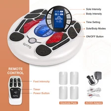 Foot Circulation Stimulator EMS & TENS Foot Neuropathy Massager Remote Control