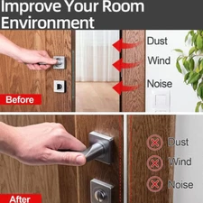 Door Weather Stripping Seal Strip Convenient to Use Door Insulation Strip Noise