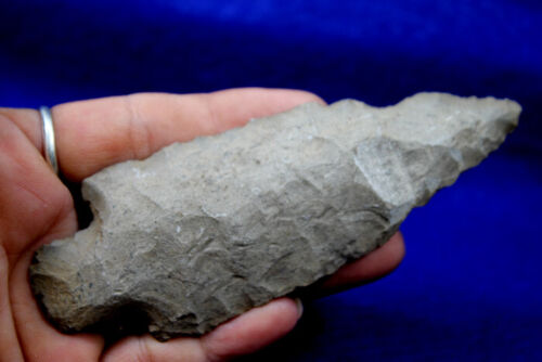 Perino COA Stemmed Point Authentic Prehistoric Artifact Arrowhead Native Indian - Picture 1 of 11
