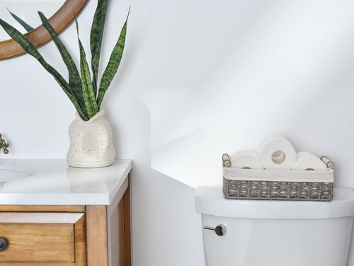 Storage Basket for Organizing, Small Wicker Baskets with Natural Fiber Liner,... - Picture 3 of 7