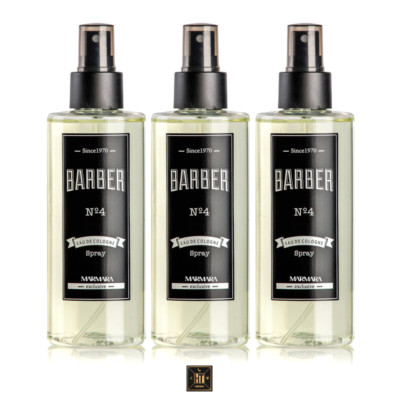 3x Barber Marmara EAU DE COLOGNE Spray Nr 4 250 ml Spar Aktion