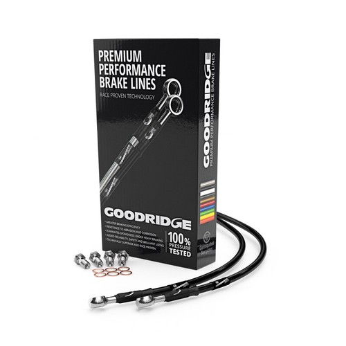 Goodridge Edelstahl Motorrad Kupplungsschlauch Leitungssatz Yamaha FZ750 1985-88 - Bild 11 von 13