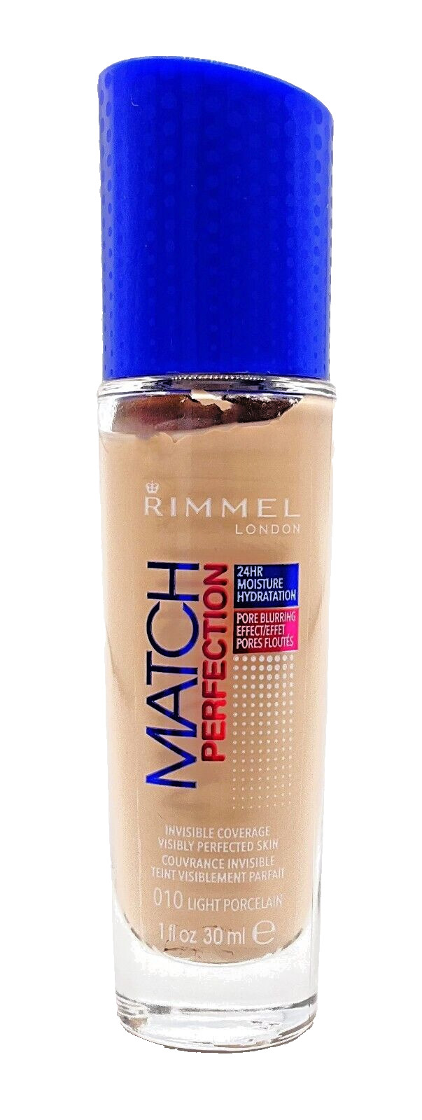 Тональный крем Rimmel London Match Perfection 1 унция - 010 Аутентичный светлый фарфор