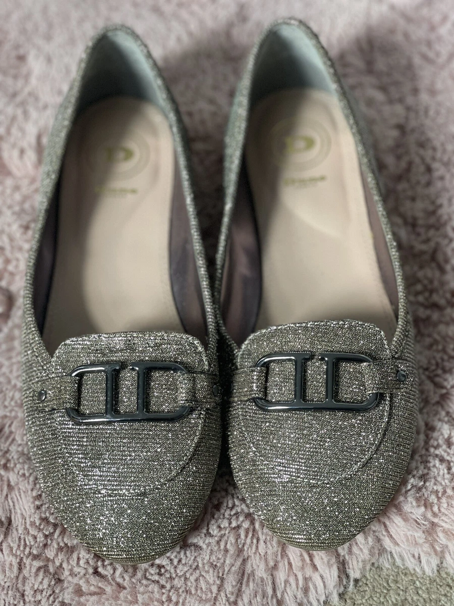 Silver bling hotsell flat shoes