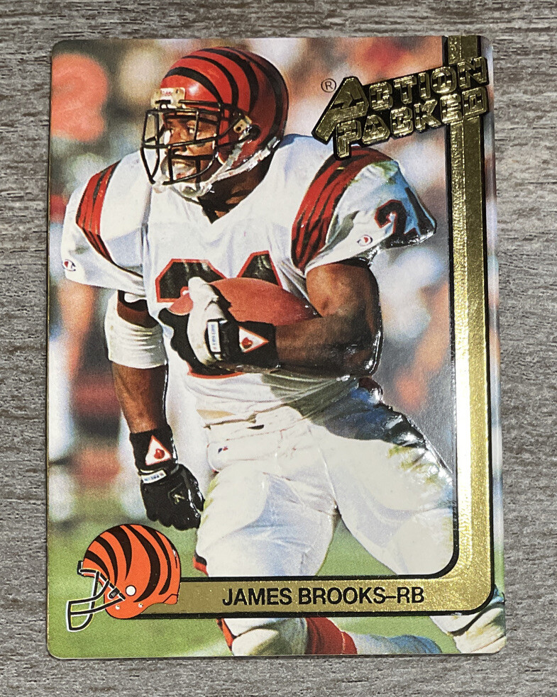 James Brooks 1991 Action Packed Bengals #32  *F480*