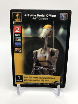Battle Droid : Officer #104 Young Jedi Menace of Darth Maul  1999 DS Common CCG
