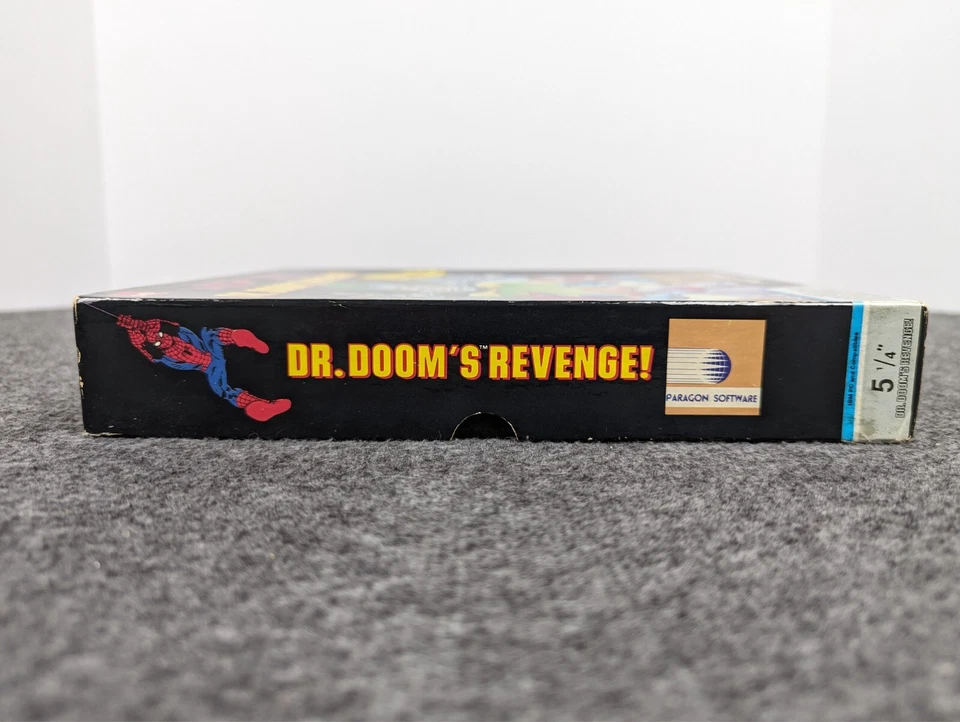 Dr. Doom's Revenge PC Big Box Juego 5.25" Paragon - Spider Man, Capitán Americano Foto 4 de 4
