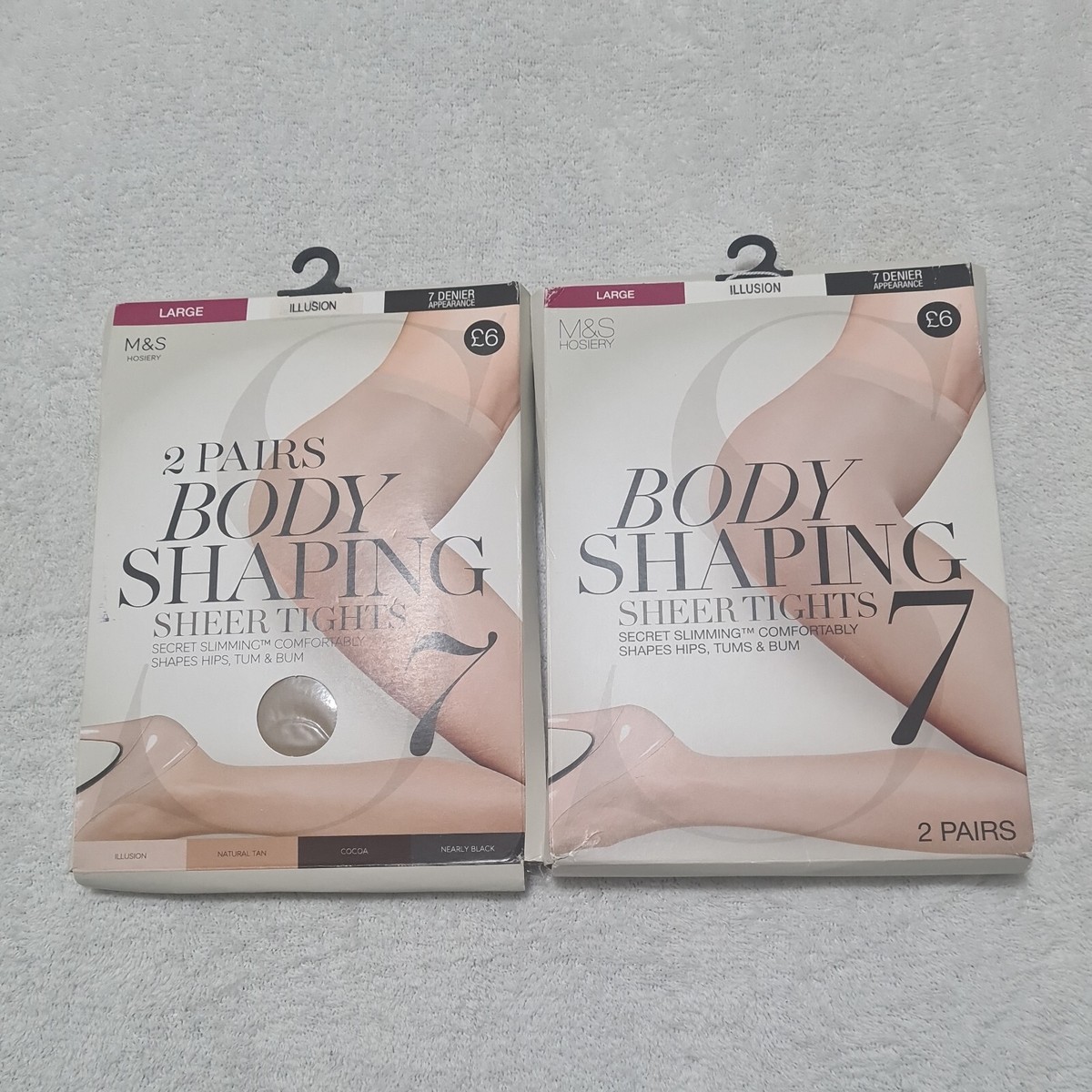 large M&S Denier Body Shaping Illusion and nearly black Slimming