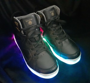 Sketchers Energy Lights 2.0 High Top, Light Up, Shoes Glow Black Youth Sz 5 | eBay