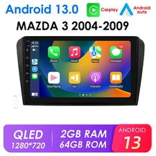 For Mazda 3 2004-2009 Android Auto 13 Car Radio Stereo CarPlay GPS Navigation BT