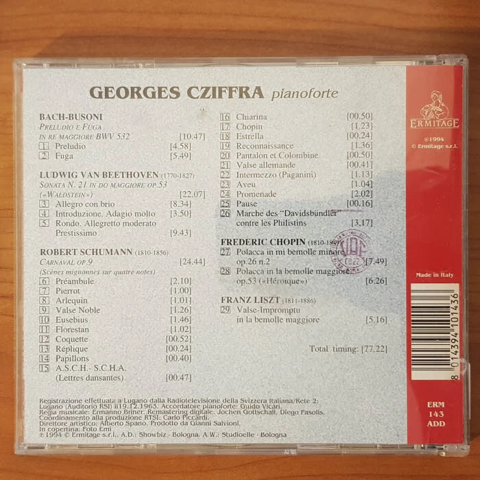 GEORGES SZIFFRA Piano Recital  VG+/VG+(CD) - Bild 4 von 4