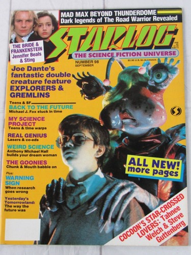 Starlog Magazine #98 Sept. 1985, Science Fiction Universe