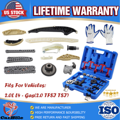 Camshaft Crankshaft Engine Timing Chain Tool Kit For Audi VW 2.0 TFSI TSI L4 Gas