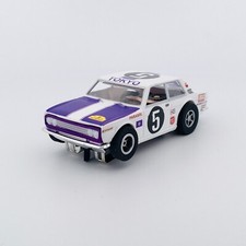 Auto World '70 Datsun 510, White / Purple 5, X-Traction Chassis, New Loose