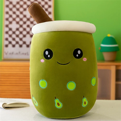Bubble Tea Kuscheltier Plüschtier Boba Tee Kissen Plushie Plüsch Kissen Puppe DE - Bild 39 von 46