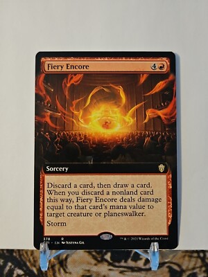 Fiery Encore (Extended Art) Commander 2021 Regular #378